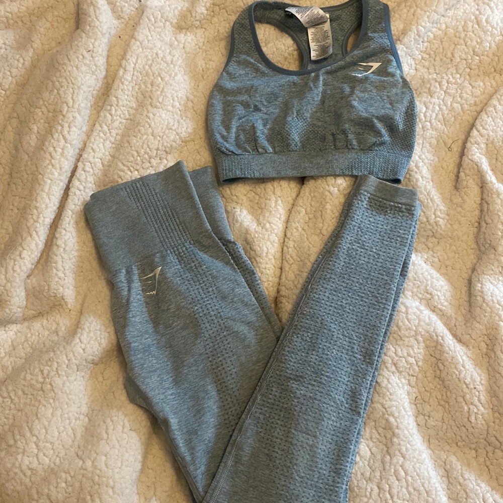 Light blue gymshark vital seamless set